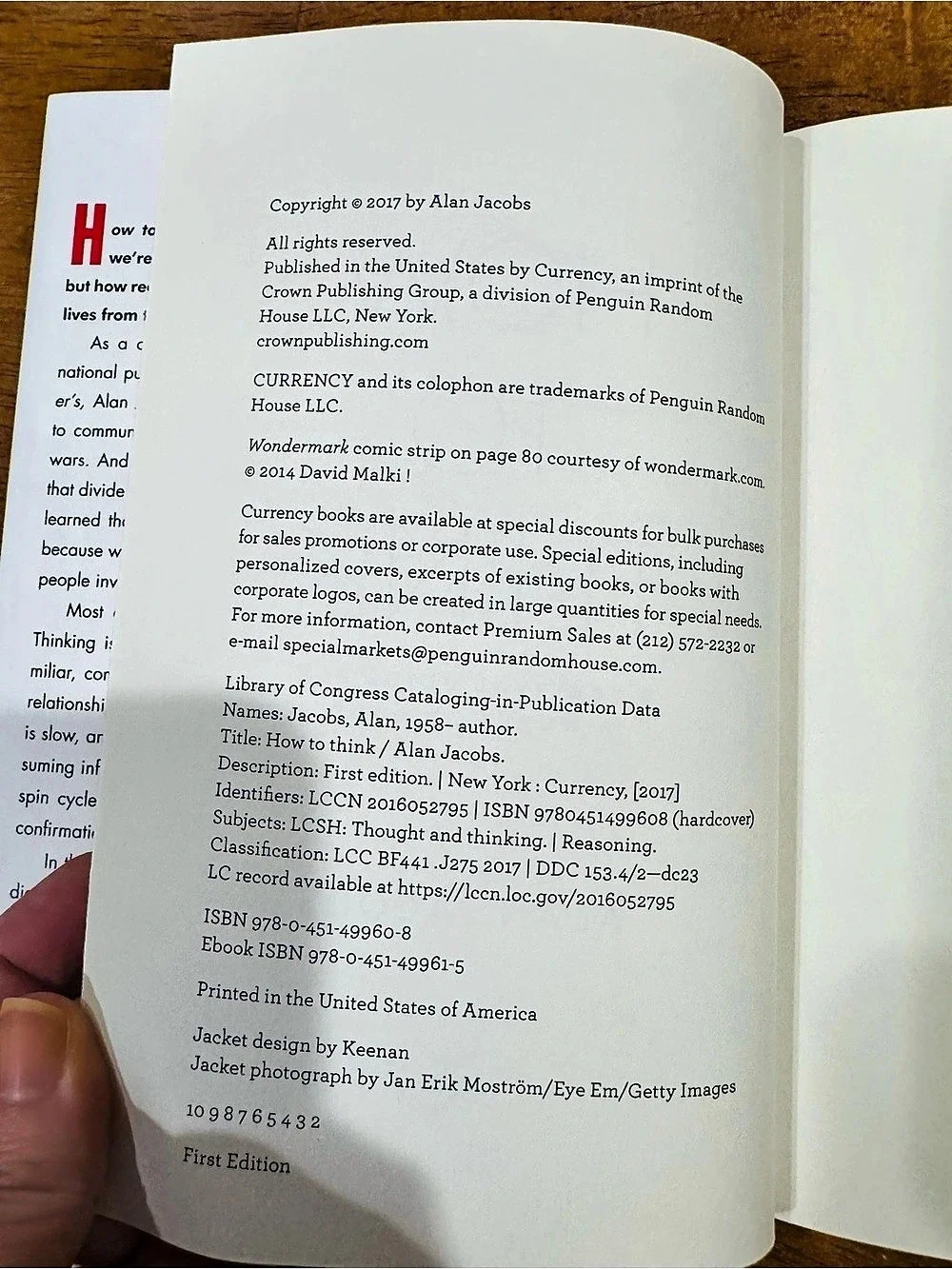 How to Think by Alan Jacobs Hardback Book